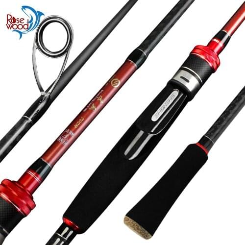 RoseWod High Quality 2021 New 2.1m Spinning Fishing Rod M Power Lure Weight 5-15g Carbon Rod Spinning Casting Rod Fishing Tackle