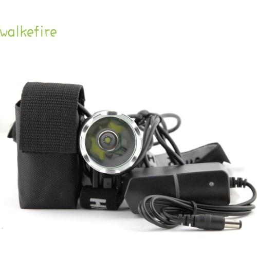 Walkfire T6 Bicycle Light HeadLight 1800 Lumen 3 Mode Waterproof Bike Front Light LED HeadLamp With 6400mAh Battery Pack+Charger