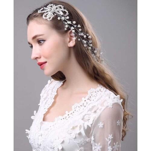 Romantic Sweet Hair Accessories For Bridal Handmade Beaded Flowers Headdress Elegant Wedding Hair Decoration Jewelry Women Gift