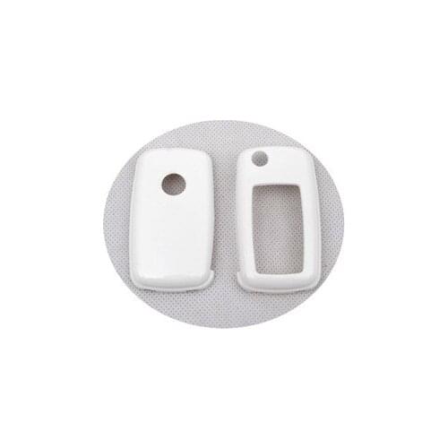 Hard Plastic Keyless Remote Key Protection Case Cover (Gloss White) For VW Volkswagen MK6