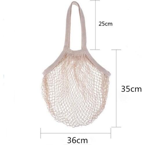 2pcs All cotton mesh bag Shopping bag Fruit mesh bag Vegetable mesh bag