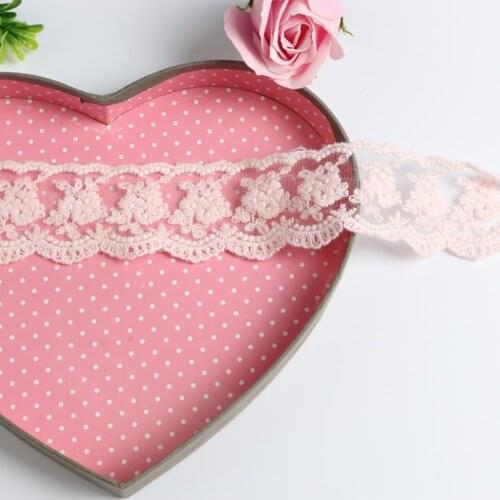 2 Yards 7cm Width Gold Lace Trim DIY Craft Wedding Doll Dress DIY Clothes Accessories Lace Ribbon