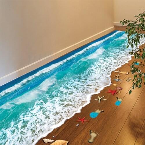 3d three-dimensional wall stickers kitchen floor stickers bedroom decorative floor stickers wallpaper self-adhesive waterproof