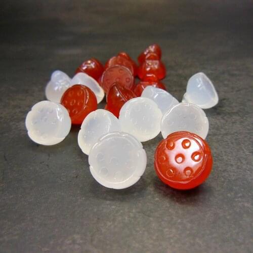 5pc Gem Stone Lotus Seed Pod Natural Stone Loose Bead Beads For Jewelry Making Components DIY Findings Accessories 14mm DYL0100