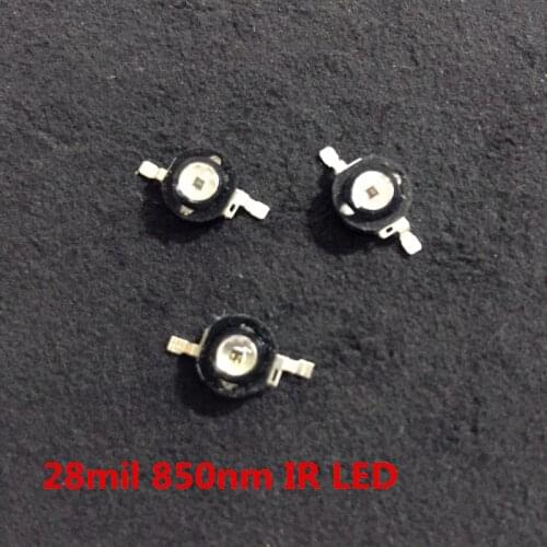 5PCS/LOT 0.5W high power infrared diode infrared led 850nm IR lamp for surveillance CCTV Camera 28mil chip 120 degrees