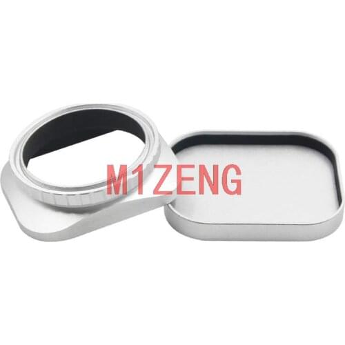 52 mm square Shape metal lens hood cover Screw Mount for fujifilm XF 35mm F2 23mm F2 canon nikon sony leica camera lens