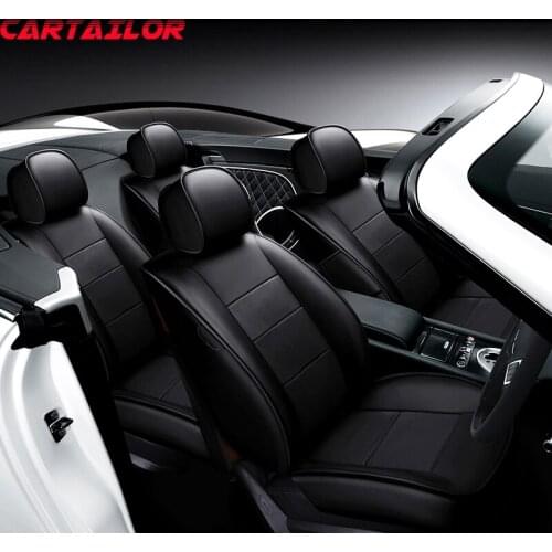 CARTAILOR Cowhide Automobiles Cover Seats for Chevrolet Captiva Leather Car Seat Cover Set Auto Covers for Cars Cushion Supports