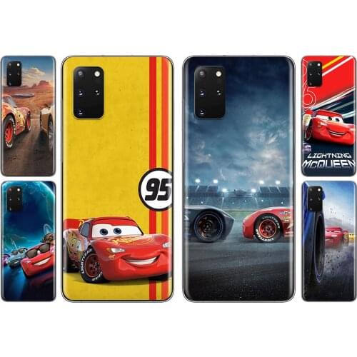 Cars Lightning McQueen For Samsung S20 FE A91 A81 A72 A71 A52 A51 A42 A41 A32 A31 A21 A12 Lite Transparent Phone Case