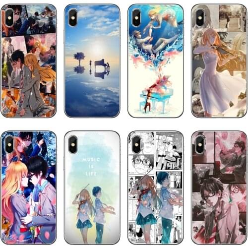 Shigatsu wa kimi no uso Accessories Phone Case For Huawei P40 P30 P20 Pro P10 P9 Lite Y5 Y6 Y7 Y9 P Smart Plus 2018 2019