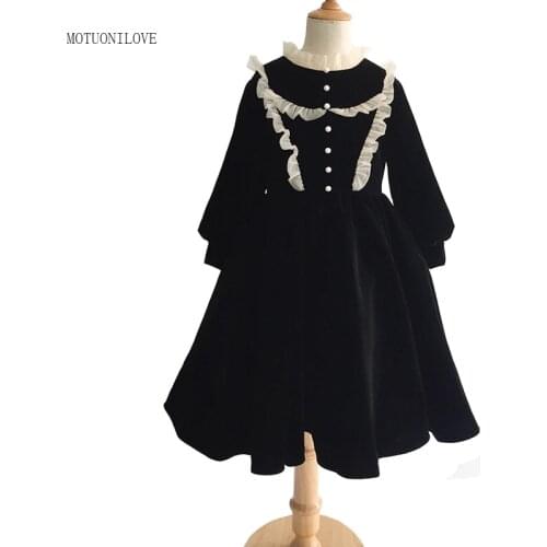 Long Sleeves Girls Clothes Autumn Winter Flower Ball Gown Children Clothing New Year Party Kids Girls Christmas Princess Dresses