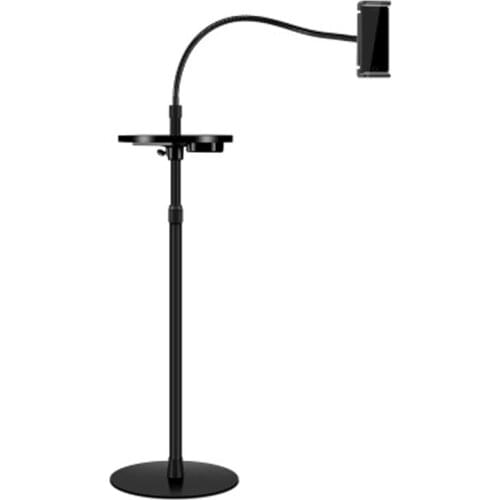 DL-9ST 10"15"15.6" tablet floor stand Gooseneck aluminum holder mount bracket tilt up down Smart Phones Holder
