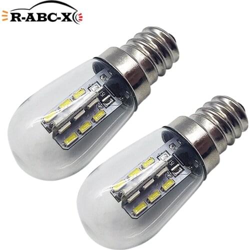 RUIANDSION 2X 24 3014SMD E12 LED Refrigerator Bulb Power Saved Freezer Lamp Fridge Light 6000K 3000K Warm White 220V Screw Base