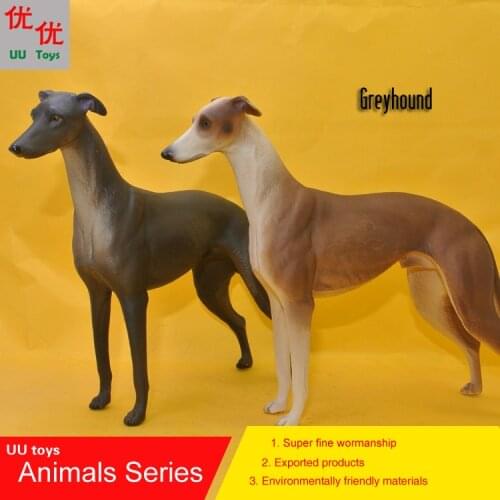 Hot toys: Greyhound Greadog dog simulation model Animals kids toys children educational props