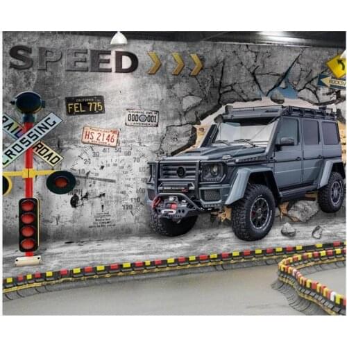 Custom mural on the wall wallpaper 3 d Car break wall bar coffee shop background home decor photo Wallpaper in the living room