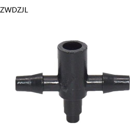 Drip irrigation 2 way Drip arrow 1/8 tee Connector water distributor 3/5 hose barb water connector adapter 30pcs