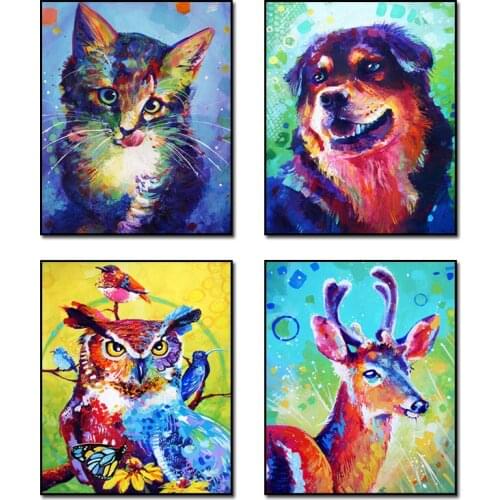 Oil Cat Dog Diamond Painting Cross Stitch 5d Diamond Embroidery Dmc Rubik Diamond Mosaic Painting Rhinestones Needlework