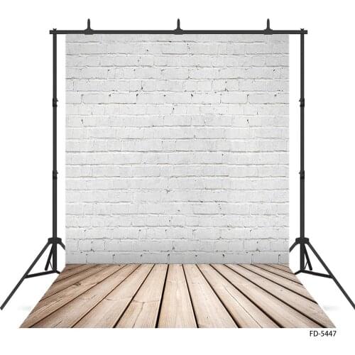 Brick Wall Wooden Texure Floor Photo Backgrounds Baby Children Portrait Pets Vinyl Cloth Backdrop Photobooth Photography Props