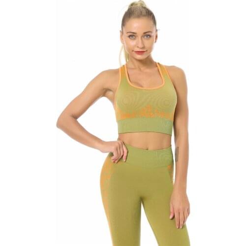 Sports Leggings Sets Sexy Leopard Sports Suits Seamless Mention Hip Tracksuit Workout Clothes Fitness Gym Yoga Suits Sportswear