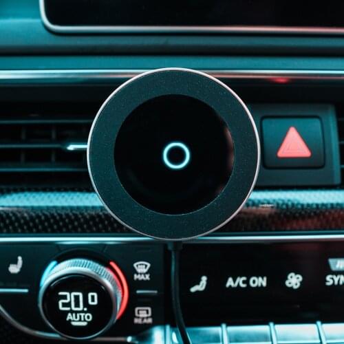Magnetic QI Wireless Car Charger Stand For iPhone 12Pro 11Pro XS Max 12 Samsung S10 Note 8 S9 Dashboard Air Vent Rotation Holder