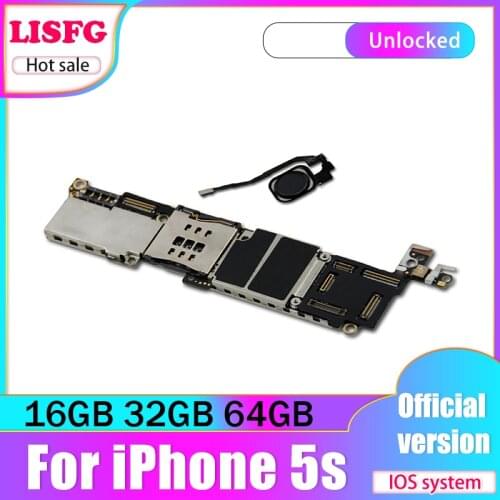16gb/32gb/64gb mainboard for iphone 5S Motherboard Without Touch ID/With Touch ID,unlocked For iphone 5S Logic board