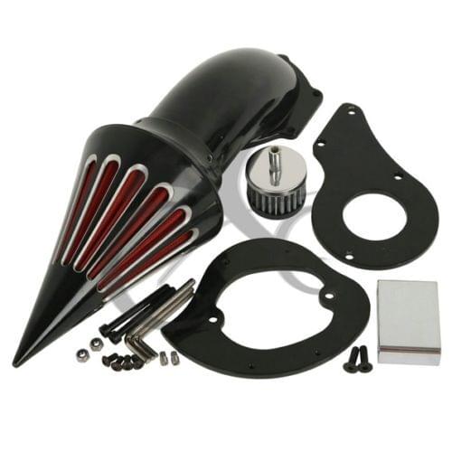 Motorcycle Black Air Cleaner Kit Intake Filter For Honda Shadow VLX 600 VLX600 99-Up