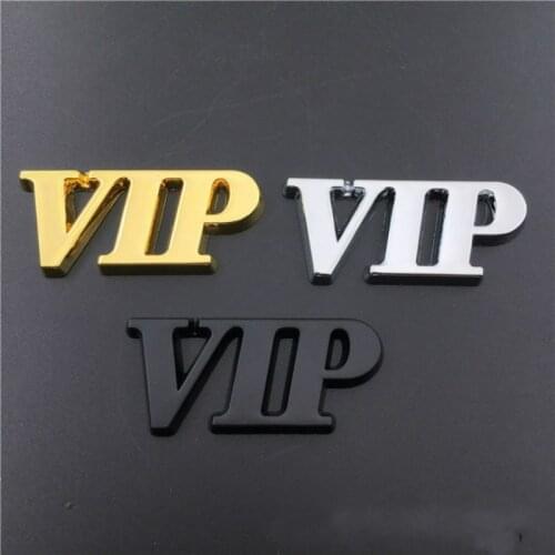 MR TEA Free shipping Car Sticker VIP For Door Window Emblem Badge Body Decal Motorcycle Metal Decoration Auto Accessories Gifts