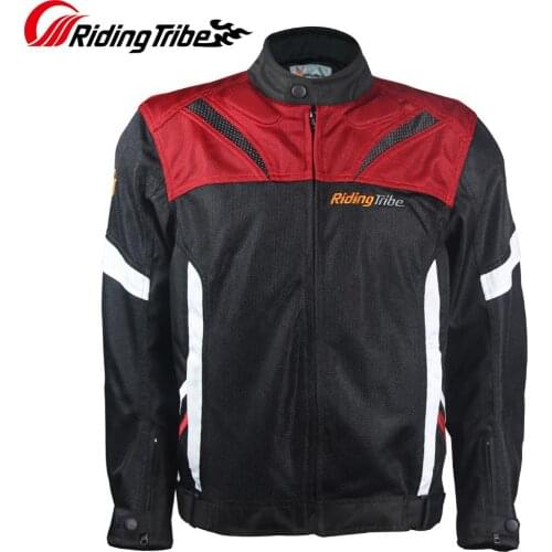 Riding Tribe JK-38 Men Summer Motorcycle Coat Breathable Protective Jacket For Motorbike Motorcyclist Rider Body Armor Clothing