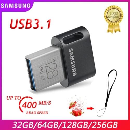 SAMSUNG FIT plus USB 3.1 USB Flash Drive 32GB 64GB Pen Drive Tiny Memory Stick Storage Device 128GB 256G U Disk Mini Flash drive