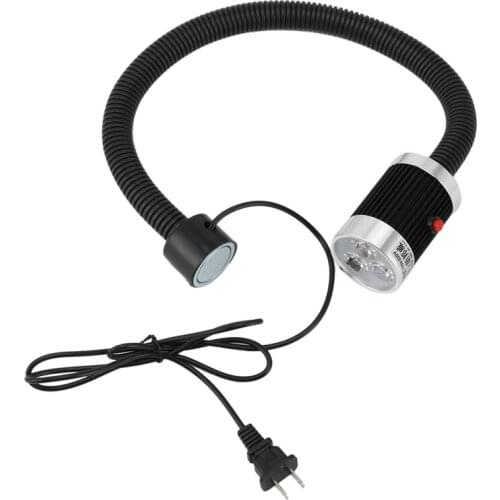 US PLUG,LED Magnetic Work Light 9W 220V 19.68inch / 500mm Magnetic Base Flexible Light, Used for Machine Tool Lighting