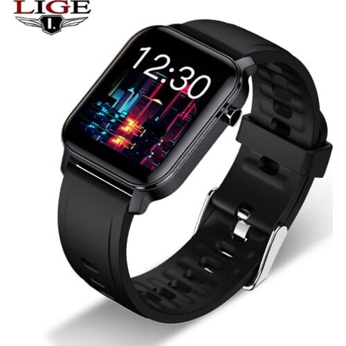 LIGE Sport Smart Watch Men smartwatch Women IP68 Waterproof Swimming Health Tracker LED HD Color Full Touch Screen Fitness watch
