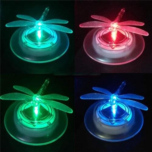 Solar LED Float Lamp RGB Color Change Butterfly Dragonfly Outdoor Garden Pond Water Light Swimming Pool Underwater Lights