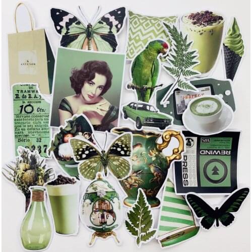 Vintage Color stickers paster gift toy cosplay funny decal scrapbooking diy stickers phone laptop Luggage Bicycle stickers