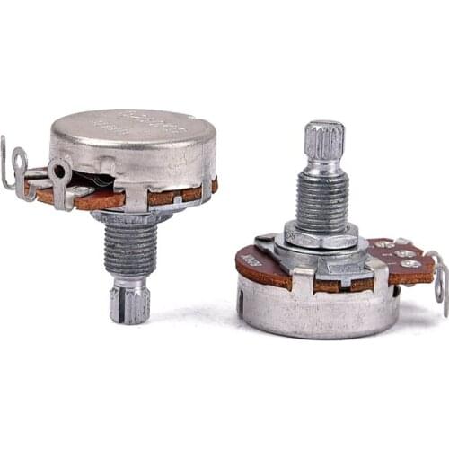2 Pieces B250K Potentiometer Pot Replacement for Electric Bass/ Guitar