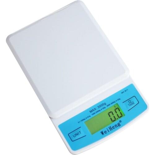 1kg/0.1g, 2kg/0.2g, 3kg/0.5g Kitchen Scales High Precision LCD Digital Display Scale Gram Weighing Scale for Food Cooking Libra