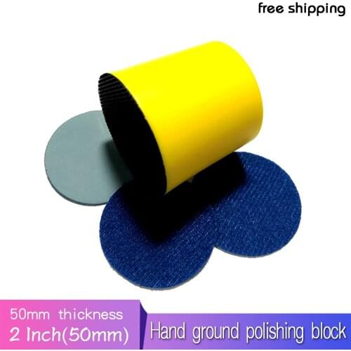 2 Inch Hand Sanding Block Polishing Pad Abrasive Tools, Hook and Loop Attachment