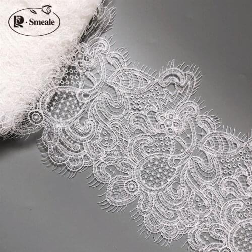 2Yards/Lot New Width 23CM Fish Thread Embroidery Dress Lace Handmade DIY Accessories Clothing Decoration Material Fabric RS2748