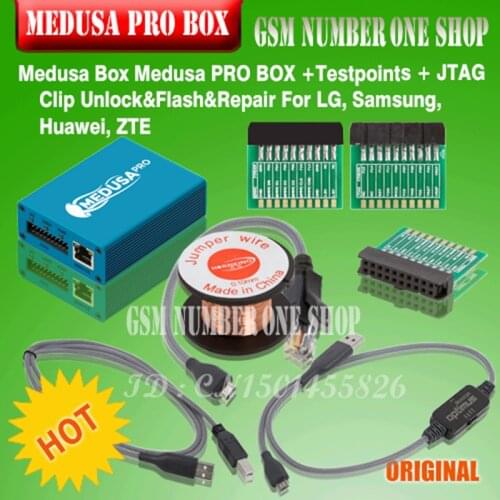 2019original Newest 100% original Medusa PRO Box Medusa Box set +JTAG ClipEMMC For LG For Samsung For Huawei with Optimus CABLE