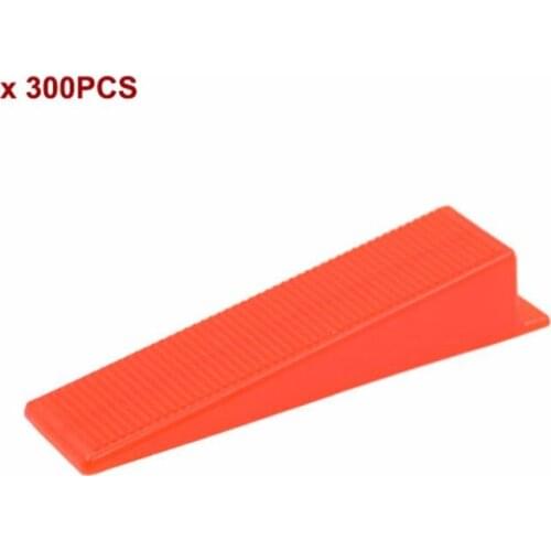 300pcs / Set Plastic Wall Floor Tile Leveling System Wedges For Tile Spacer Installation Tools Alignment Lippage System Red