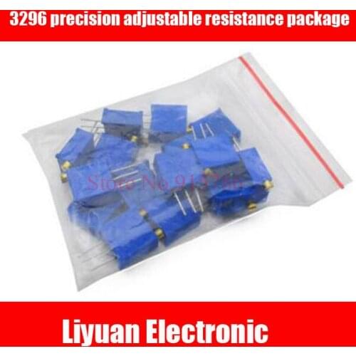 3296W Variable resistor 3296 potentiometer package 3296W potentiometer kit Adjustable resistance kit 100-500k ohms ecah 1pcs