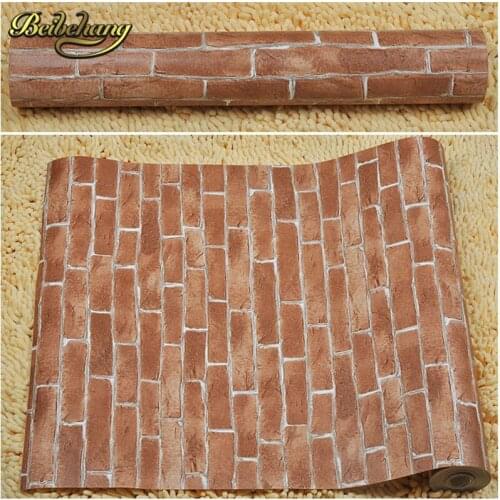 Beibehang papel parede Chinese Vintage Brick Print 3D Wallpaper Store Decoration Project Wall Paper Waterproof Wallpapers Roll