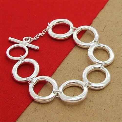 925 Sterling Silver Bracelet All O Fashion Woman Jewelry Bracelet Party Engagement Wedding Gift