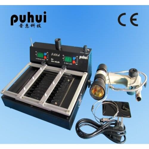PUHUI T-870A T870A 2 in 1 Digital Infrared System Ultra Rework Reflow Soldering Station BGA/IRDA/IFR/SMD/SMT Welder 220v/110v