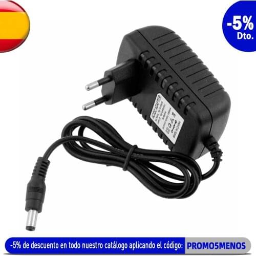DC 5.5mm Connector AC Power Supply Adapter 12V 1A Wall Charger Converter Transformer Adapter 2 Pin EU Plug Black