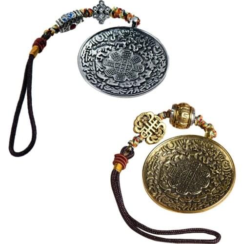 Nine palaces, eight trigrams, Tibetan ornaments, ethnic customs, Tibetan bronze cone, Buddha, eight auspicious pendants, pendant