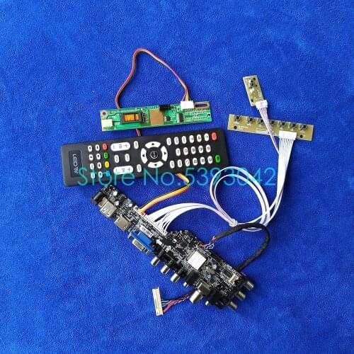 For LTN154P3-L01/L02/L03/L04/L05/L06 LVDS 30Pin 3663 digital 1CCFL DVB-T USB+AV 1680*1050 screen controller drive board kit