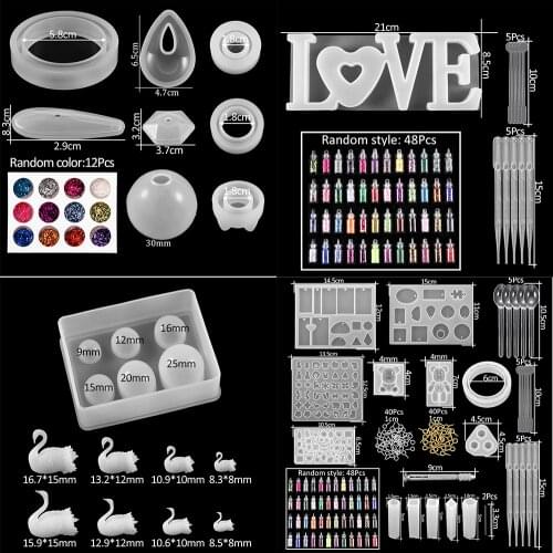 100Pcs Letter Molds Silicone Sets Number Epoxy Resin Molds Sequins Epoxy Moulds For Diy Jewelry Making Findings Supplies