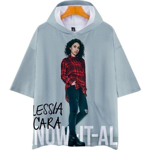 Alessia Cara 3D Prints Hooded T-shirts Women/Men Fashion Summer Short Sleeve Tshirt Hot Sale Streetwear Clothes