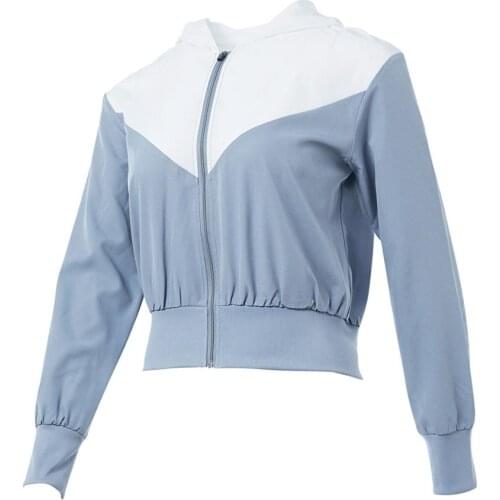 Fitness Running Jacket Women Long Sleeve Training Zipper Sports Shirt Quick Dry Jogging Crop Top Workout Sportswear