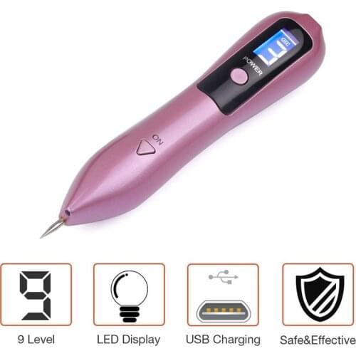 Laser Plasma Pen Laser Mole Removal Pen LCD 9 Modes Mole Removal Skin Corn Freckle Tag Nevus Dark Age Sweep Spot Tattoo Remover