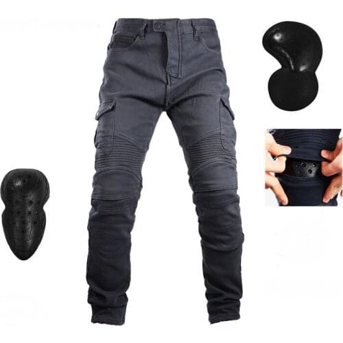 UGB06 Motorcycle Jeans motorcycles and Scooter fall-proof wind-proof stretch slim-fit overalls for four seasons motocross